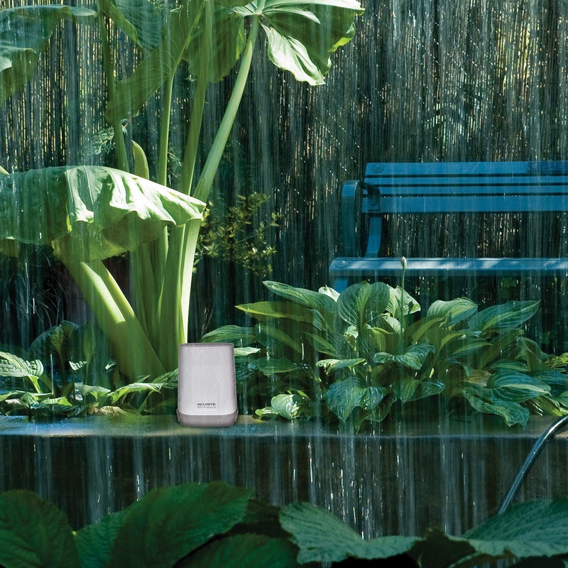 AcuRite 02446M Wireless Rain Gauge with Indoor Digital Display  Black - Image 2